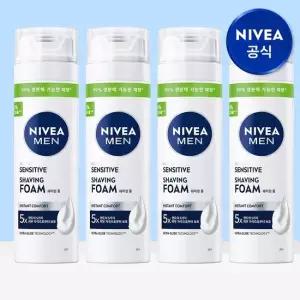 니베아 맨 센서티브 쉐이빙 폼 200ml 4개