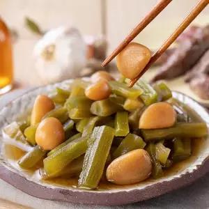 밥도둑 궁채 알마늘 장아찌 1kg x 2팩