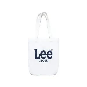 LEE 서울 빅 트위치 로고 에코백 화이트 LE2501BGA1WH