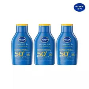 니베아 선 프로텍트 앤 모이스춰 선 로션 100ml 3개