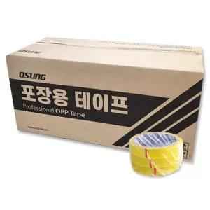 국산 오성 12mm/16mm/24mm 25M 1박스 opp 투명테이프 스카치테잎 포장 리필