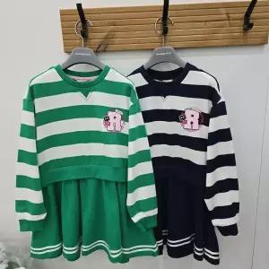 봄신상  스트라이프  맨투맨  원피스  R2415O604SH