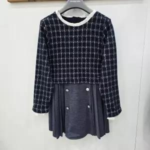 봄신상  자가드  체크 다이마루  원피스 R2411O612SH