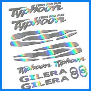 Gilera Typhoon 50 125 스쿠터 튜닝 스티커 완료 키트