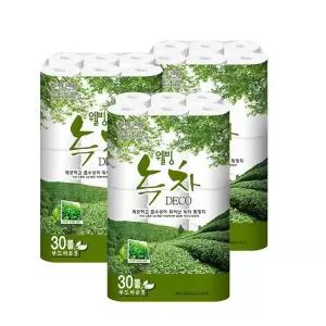 1+1+1 웰빙녹차 25M 30롤(총3팩)