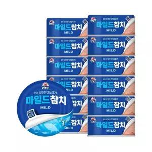 [내일도착]사조 마일드참치100g 12개/안심따개
