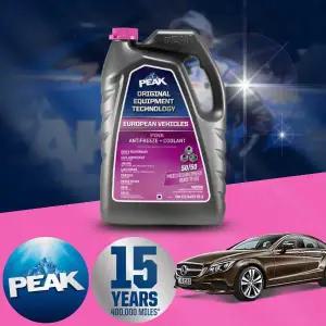 벤츠 W218 CLS400d (OM656) 피크 PEAK OAT 핑크 냉각수 3.78리터 1개 실리케이트 무첨가