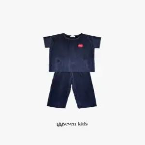 GG7Kids 아동 남아 여아 봄 여름 등원룩 등원코디 커플공용 반팔 9부 냉감 상하복세트