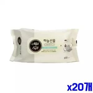 물티슈 크리너 피톤치드 성분 안심 100매 x20개묶음