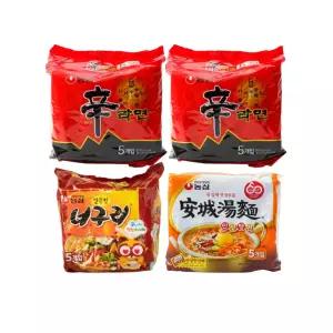 신라면 10입+안성탕면 5입+너구리5입 (총 20봉)