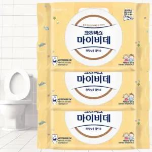 [크리넥스] 크리넥스 마이비데 키즈 캡형 40매 3팩 비데 물티슈 화장실용