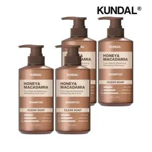 허니 앤 마카다미아 네이처 샴푸 클린솝 500ml x4개