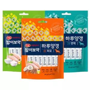 강아지 하림 밥이보약 하루양갱 간식 피모 면역 관절