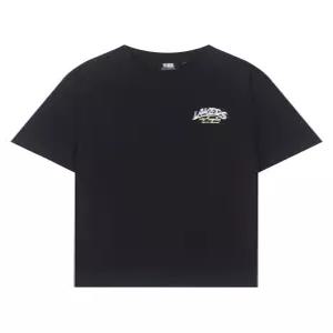 [NBA] NBA LAL 크랙 백 레터링 반팔 티셔츠(N252TS071P) BLACK