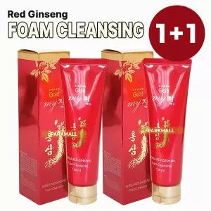 1+1 my 진 gold 마이진 홍삼 클렌징폼 130ml 무료배송 (폼클렌저 홍상 클랜징 RED GINSENG Foam Cleansing)