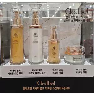 끌레드벨 기초세트 골드리프팅 4종 스킨 토너 +로션+세럼+크림 기초화장품