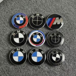 4개입 56mm68mm 휠 센터 허브 캡 배지 스티커 장식 BMW X1 X3 X5 E39 E46 F20 E87 미니용