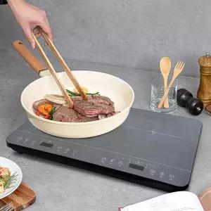 와이드 2구 인덕션 전기레인지 3500W / IH유도 가열 방식 가정용 캠핑 사무실 가벼운인덕션