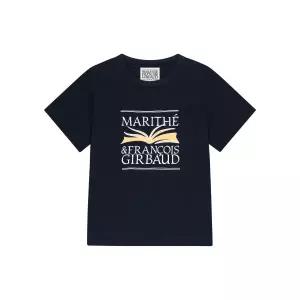 마리떼 키즈 BOOK CLASSIC LOGO AEROCOOL TEE navy 반팔티 주니어