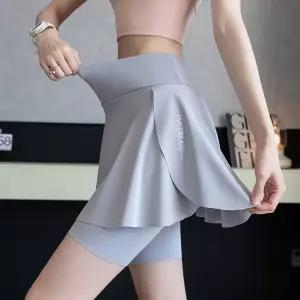 쇼핑센트럴 요가 필라테스 런닝 치마바지 포켓 일체형 치마레깅스