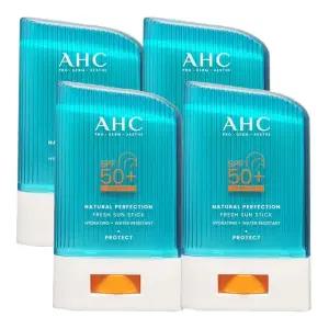 AHC 내추럴 퍼펙션 프레쉬 선스틱 22g (SPF50+) 4개