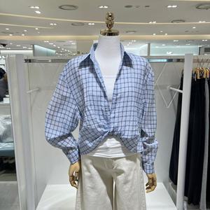 [AK수원점] [밸리걸] 탑 세트 체크 셔츠 618320