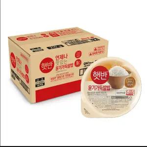 햇반 백미 윤기가득쌀밥 210g 36개
