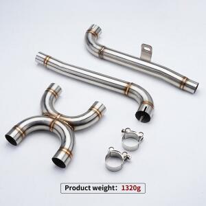 AB MOTO 오토바이  시스템 링크 파이프 본네빌 T120 유로 5 2021-2024 L-X 머플러