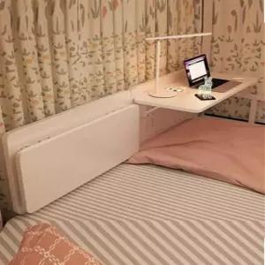 침대 테이블 접이식 벙커 성인 책상 작은방 공부 별빛 그레이 48x30