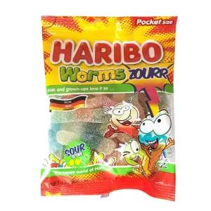 수입과자 하리보 웜즈 사우어 x 10개입 HARIBO 젤리 80g