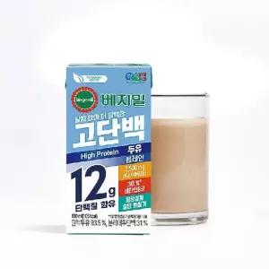 [베지밀] 고단백 두유 플레인 190ml*80팩
