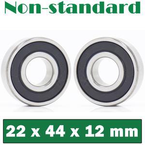 호환 224412 비표준 볼 베어링 2 개 내경 22 mm 비표준 베어링 22 44 12mm