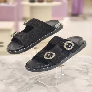 바바라 여성 3cm 트위드 버켄 뮬 슬리퍼 BBF306