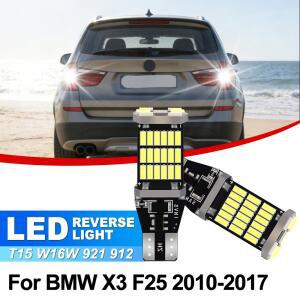 BMW 호환 X3 F25 악세서리용 자동차 LED 후진등 백업 램프 T15 W16W 6000K 2010 2011