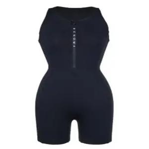 [레노마수영복]여성 지퍼 3부 반신수영복 블랙 RN-LF2F052-BK