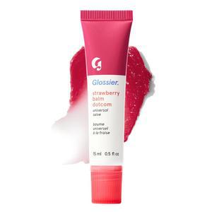 글로시어 닷컴 하이드레이팅 립밤 살브 건조한 12시간 최대 밀랍 틴트 수분 딸기 핑크 피마자 오일 위한 라놀린 15ml 입술
