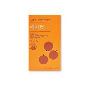 [애사컷] 애사컷 애사비정 사과초모식초 짠거먹은날 야식먹은밤 가뿐한속 60정 x 2개