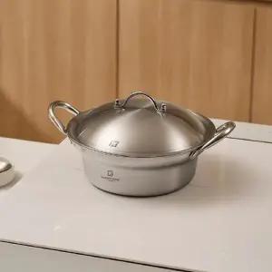 [바겐슈타이거] 인덕션 올스텐 양수냄비 20cm 찌개냄비 돔형뚜껑 베로팟