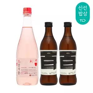 [품질보장] 배상면주가 생 산사춘 12.5도 750ml 1병 국순당 생 백세주 13도 375ml 2병