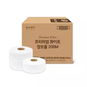 [셀러허브]한예지 프리미엄 화이트 점보롤 200m 16롤 (S38037273)