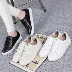 여자 소가죽 데일리 캐주얼 로우탑 스니커즈