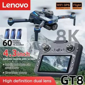 레노버 GT8 드론 8K 프로페셔널 듀얼 카메라 GPS FPV 브러시리스 모터 옵티컬 플로우 호버링 접이식