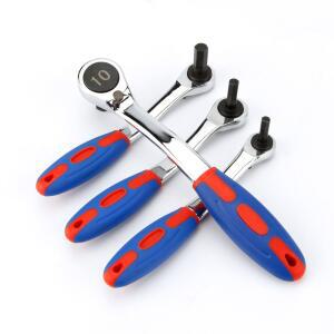 가역 래칫 알렌 렌치 부드러운 고무 손잡이가 있는 육각 볼트 스패너 4mm 5mm 6mm 8mm 10mm 12mm 14mm 17mm