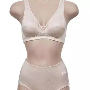 글로리 쿨 인견 노와이어 B컵 브라팬티 세트 볼륨업