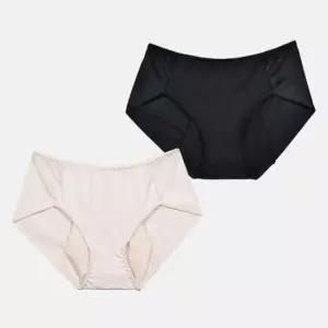 심플한 디자인 햄라인 안심 여성 미디 위생팬티