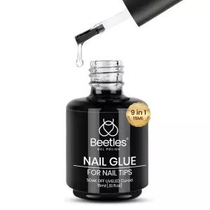 딱정벌레 5ml 젤 네일 9 in 릴 팁 및 클리어 프레스 롱래스팅 익스텐션 베이스 코트 블루밍 아트 UV 라이트