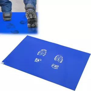 300장 바닥 스티커 매트 26인치 L X 45인치 W 클린룸 실험실 건설 홈 입구 창고용 블루 택티 먼지 제거