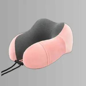 블랙핏 오아시스 U형 메모리폼 목베개 핑크