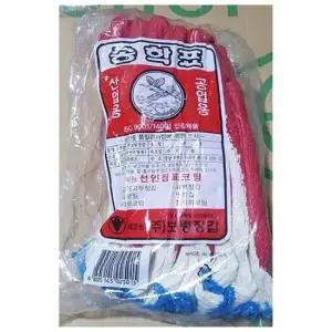 식자재 면장갑(반코팅B빨강 10입)X10