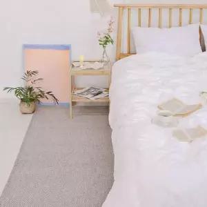 원형러그 탄탄 러그 헤링본 그레이 200x350